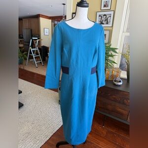 Boden fitted fully lined distinctive dress, #10 with stunning back zipper detail